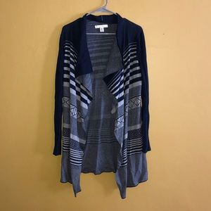 Blue Patterned Cardigan